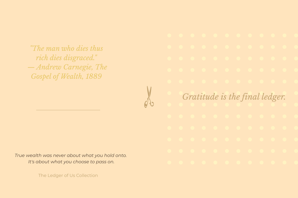 Quiet Wealth We Keep - writable Heirloom Journal | The Ledger of Us - Chocolate Edition No.01 | Softcover journal with inside prints(100/200 pages)
