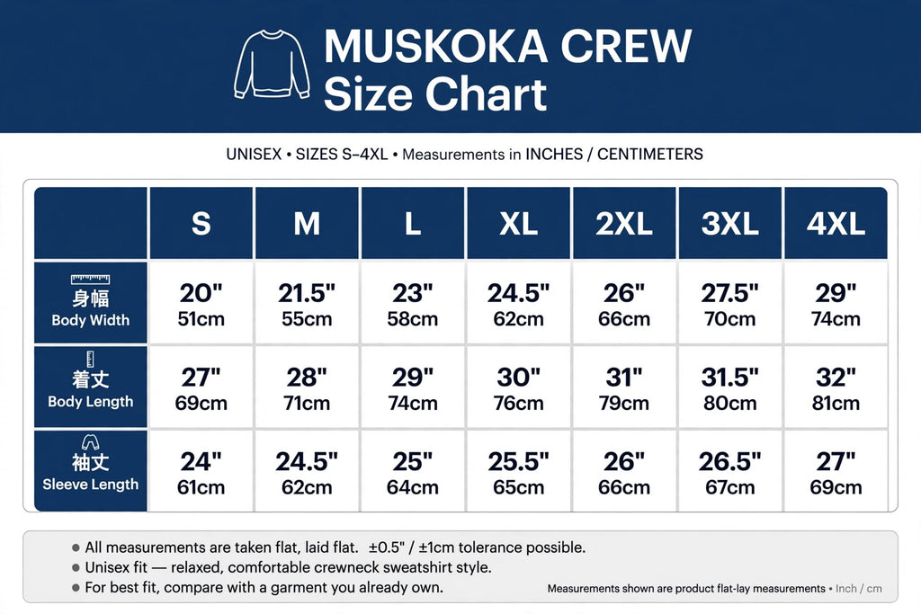 Muskoka Crew Sweatshirt | Vintage Boat Graphic, Ontario Cottage Country Sweater Gift
