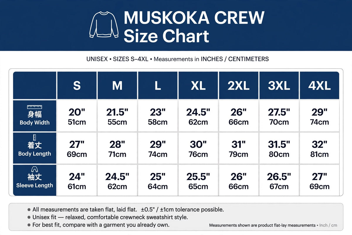 Muskoka Crew Sweatshirt | Vintage Boat Graphic, Ontario Cottage Country Sweater Gift